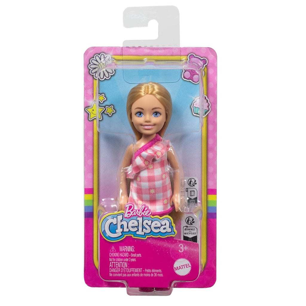 Barbie Chelsea Pink Plaid Dress Doll