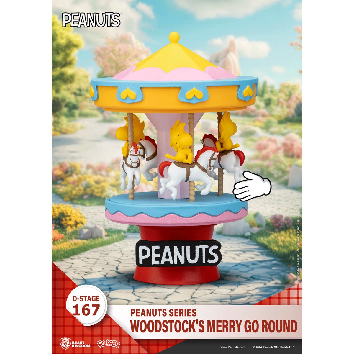Peanuts Woodstock's Merry Go Round DS-167 D-Stage Statue