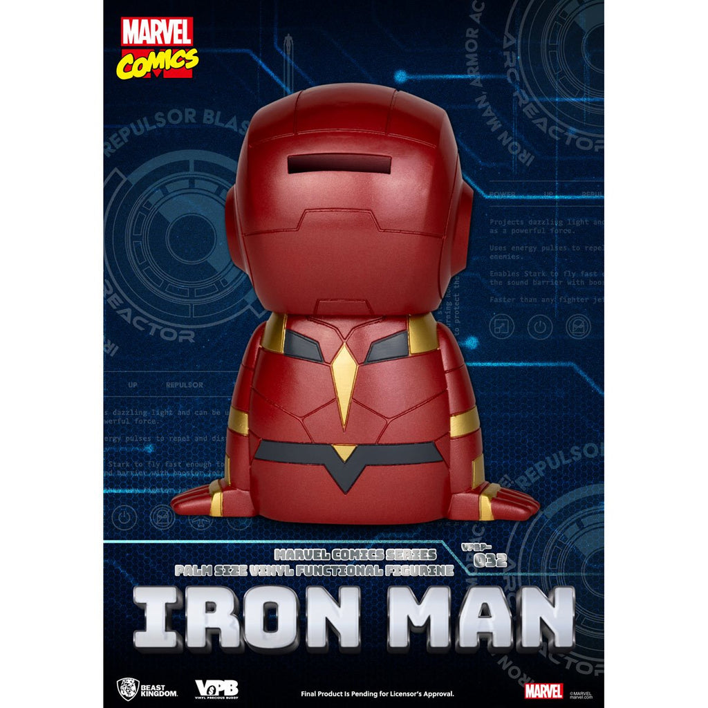 Marvel Comics Iron Man VPBP-032 Palm Size Vinyl Functional Piggy Bank