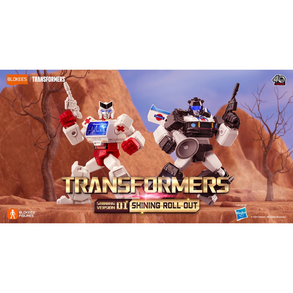Transformers Shining Version 1 Shining Roll Out Blokees Mini Model Kit Case of 6