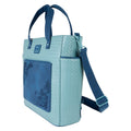 Lilo & Stitch Suede Stitch with Flowers Convertible Tote Bag