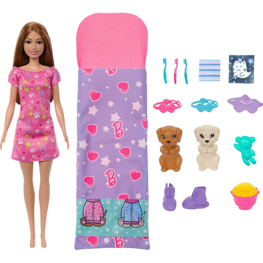 Barbie Slumber Party Accessories and Doll