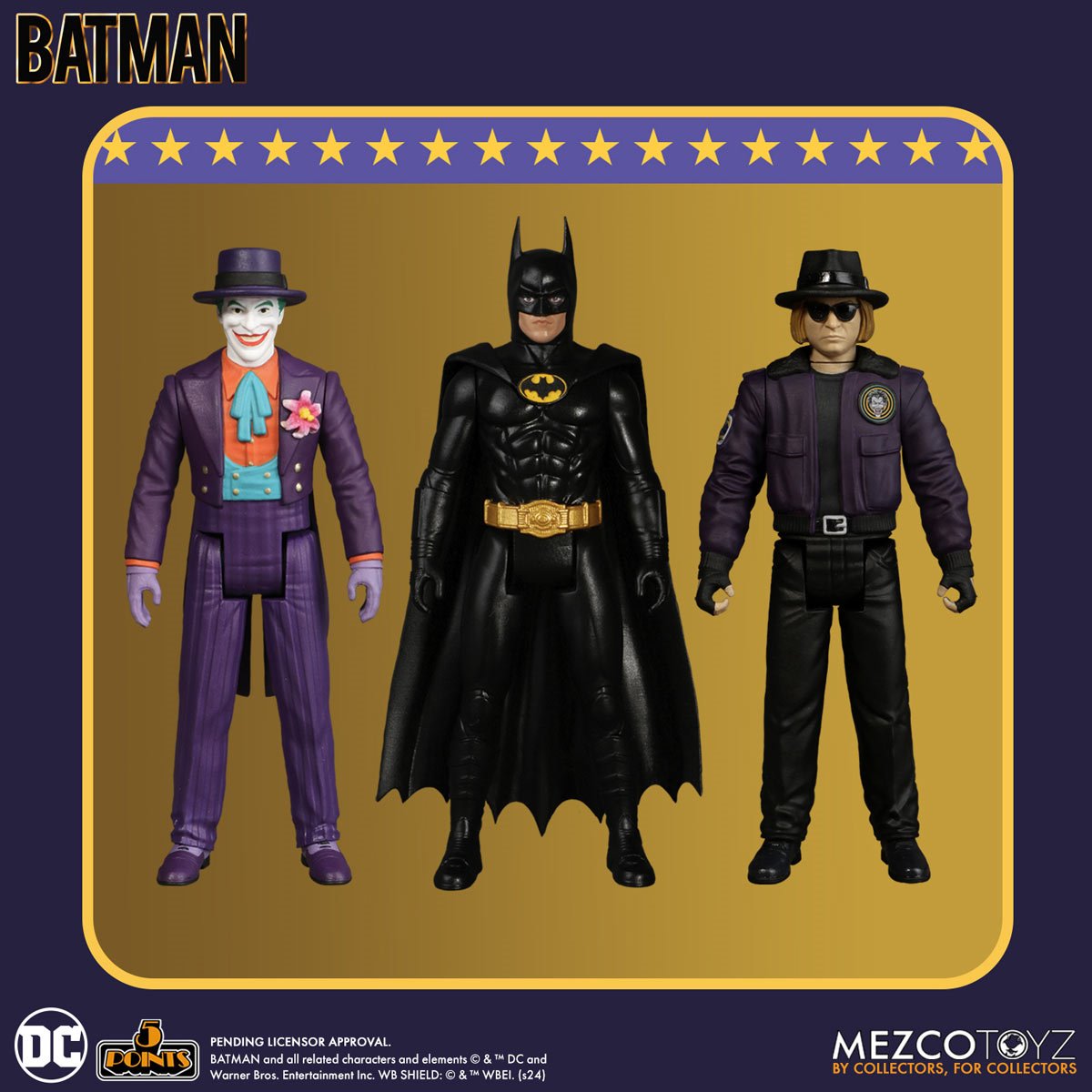 Batman 1989 5 Points Action Figure Set of 3