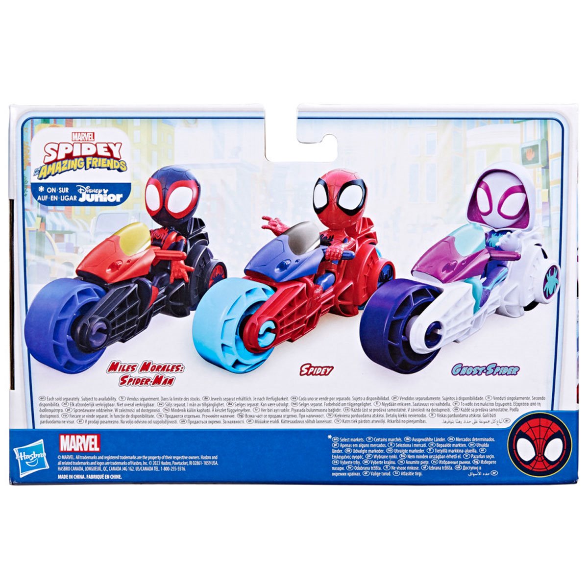 Spidey and His Amazing Friends Spider-Man Action Figure with Toy Motorcycle