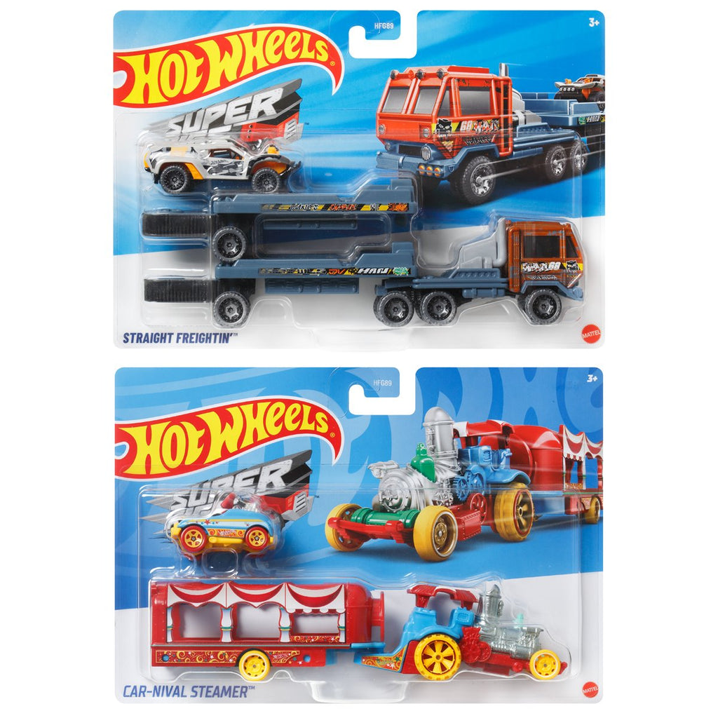 Hot Wheels Super Hauling Rig and Car 2026 Mix 2 Case of 4