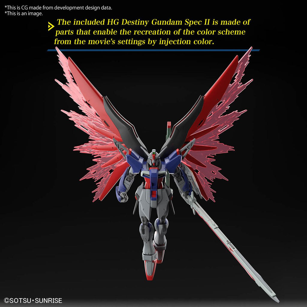 Mobile Suit Gundam Seed Freedom Destiny Gundam Spec II and Zeus Silhouette High Grade 1:144 Scale Model Kit