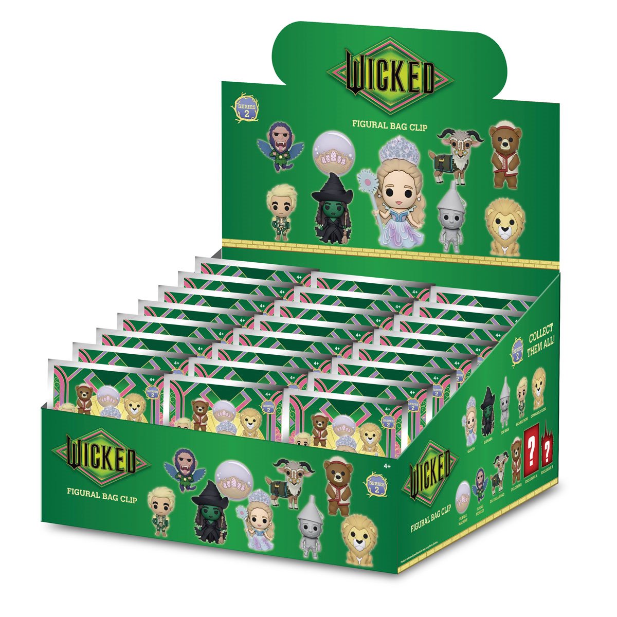 Wicked Series 2 3D Foam Bag Clip Display Case of 24