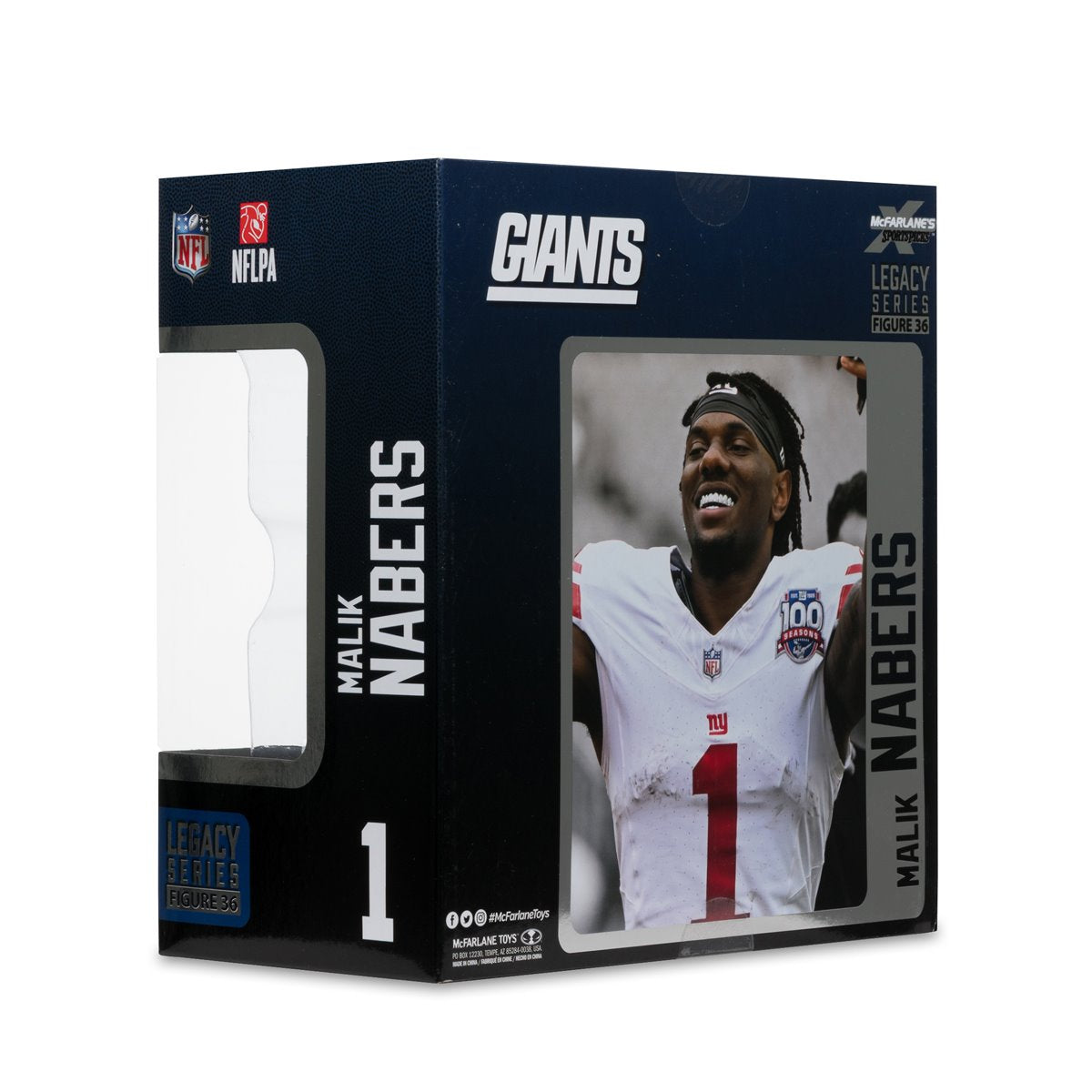 NFL SportsPicks 2025 New York Giants Malik Nabers 7-Inch Scale Posed Figure
