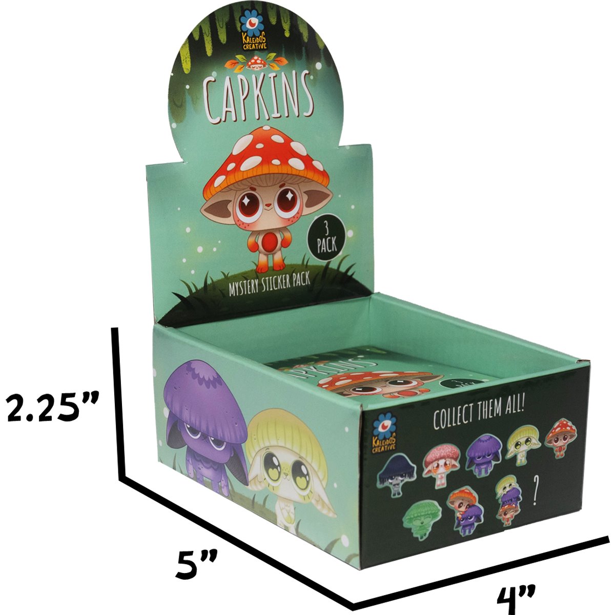Capkins Mystery Sticker 3-Pack Case of 12