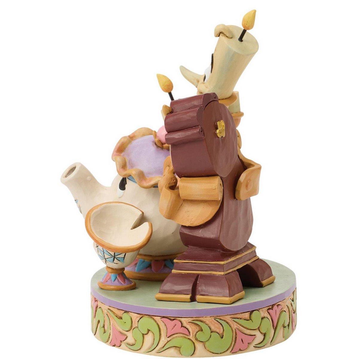 Disney Traditions Beauty and the Beast Lumiere, Mrs. Potts & Cogsworth Statue