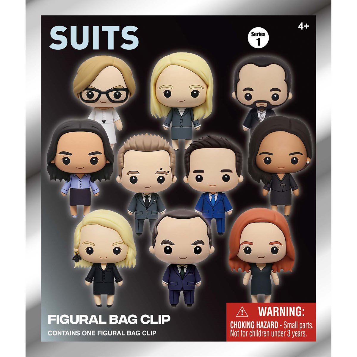 Suits 3D Foam Bag Clip Random 6-Pack