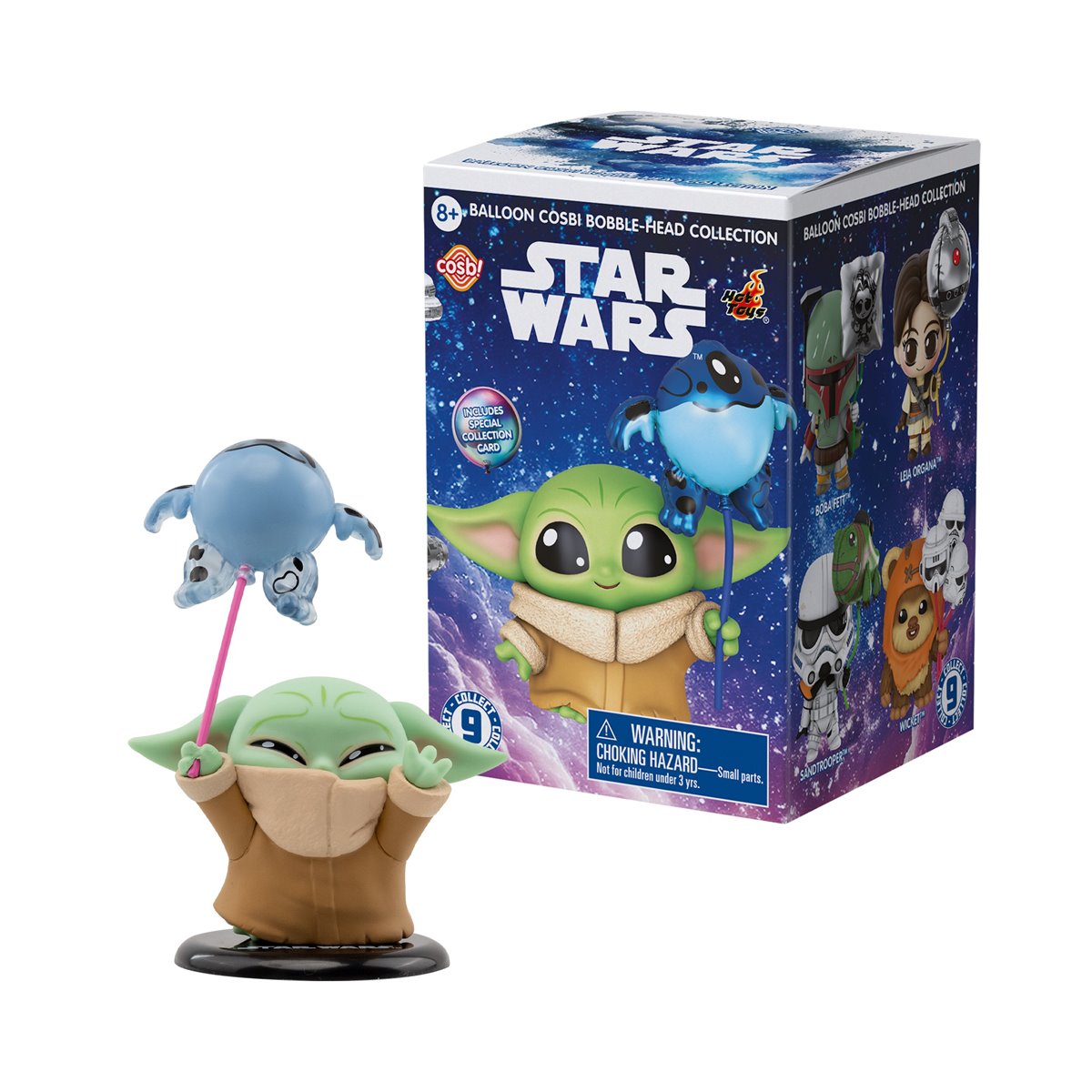 Star Wars Balloon Cosbi Bobble-Head Collection Blind-Box Mini-Figure Case of 8
