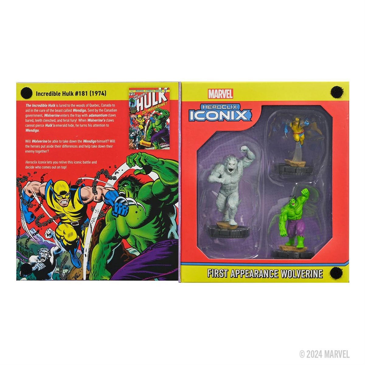 Marvel HeroClix Iconix: Wolverine First Appearance Mini-Figure 3-Pack