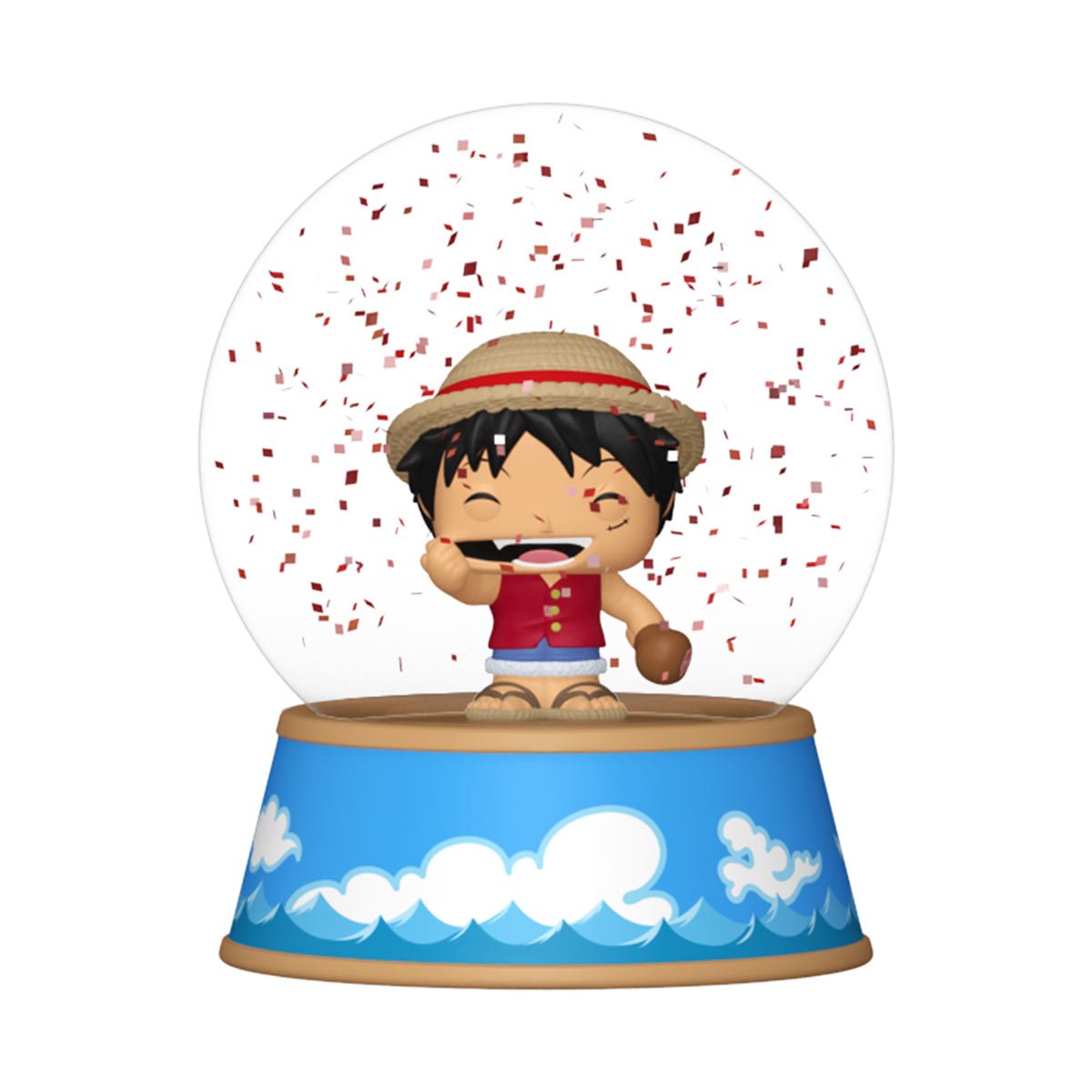 One Piece Mini Glitter Globe Display Case of 12