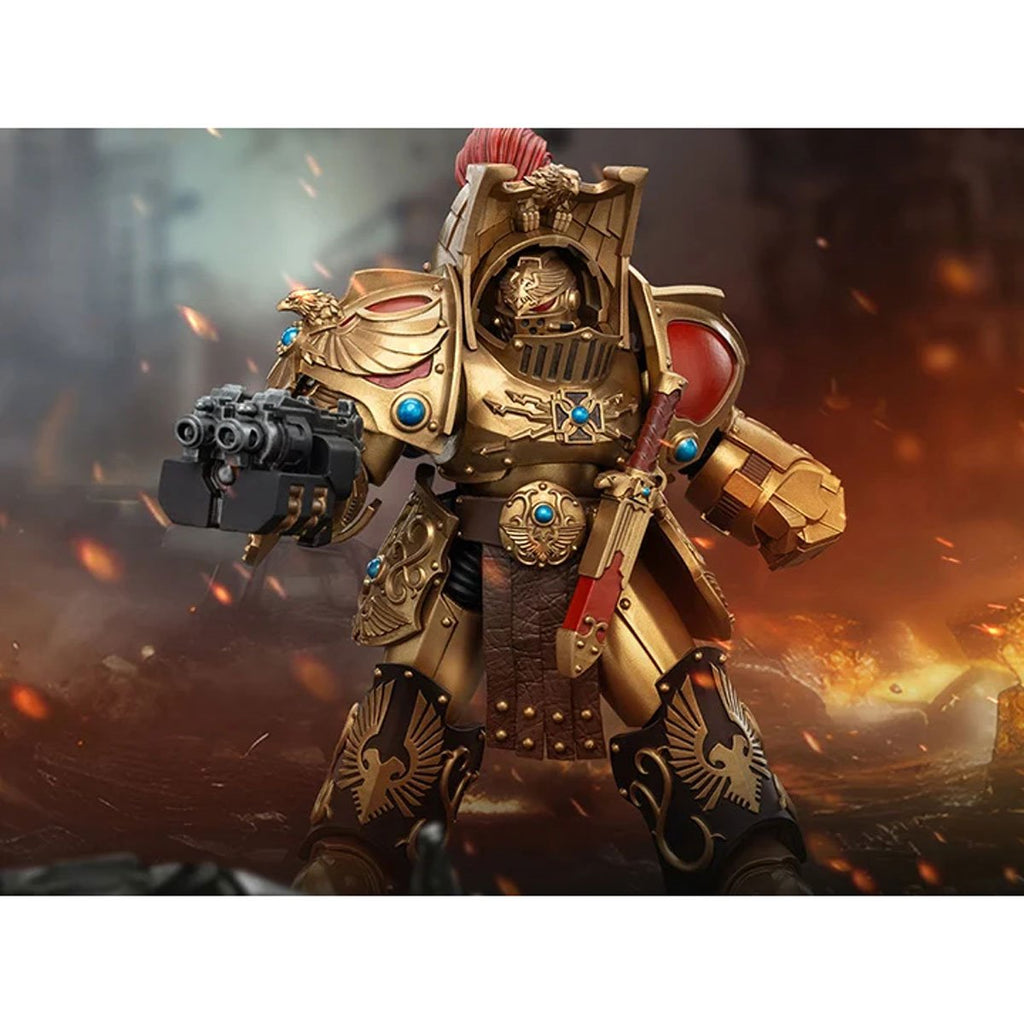 Joy Toy Warhammer The Horus Heresy Custodes Aquilon Lastrum Storm Bolter 1:18 Scale Action Figure