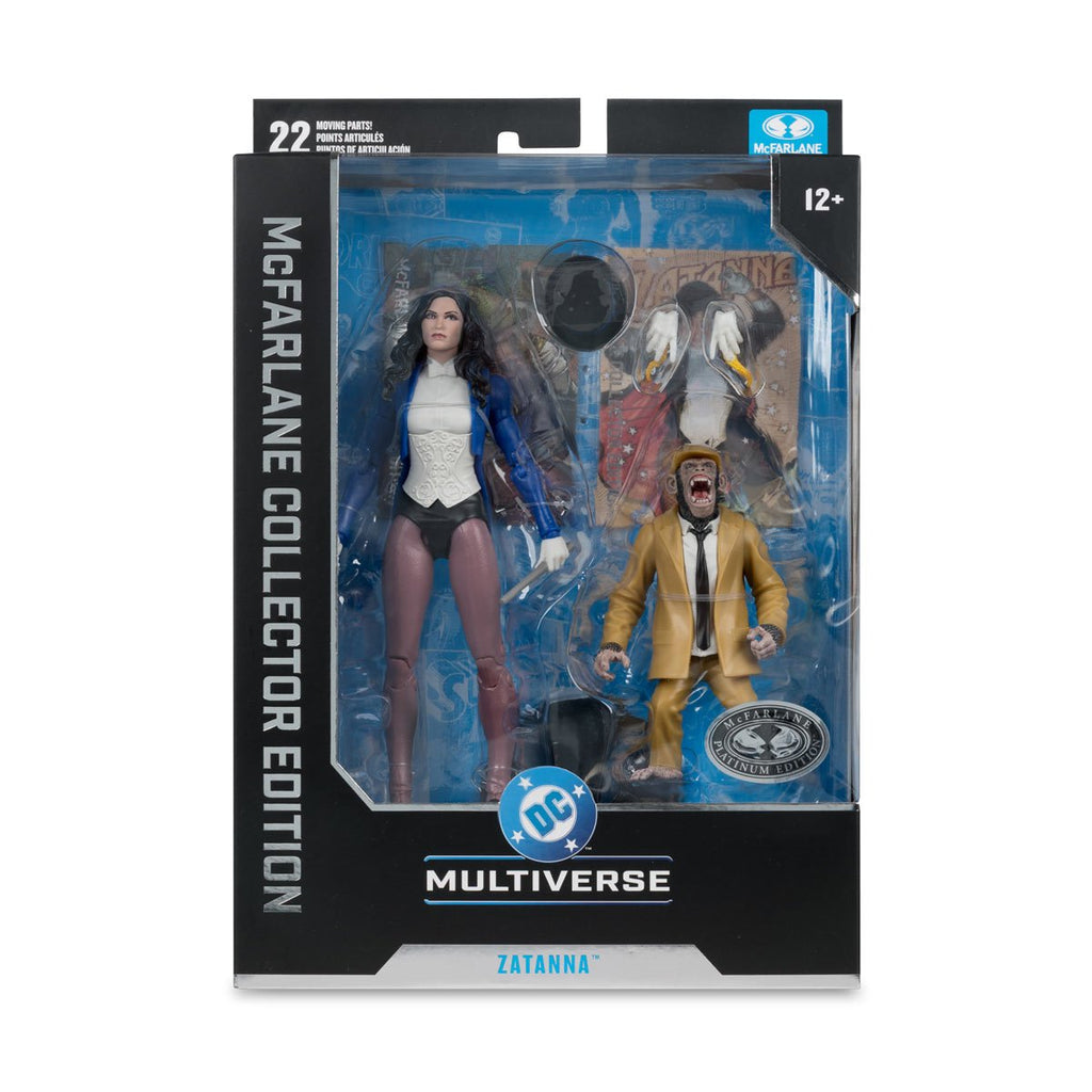 DC McFarlane Collector Edition Wave 13 Zatanna with Detective Chimp DC Classic #53 7-Inch Scale Action Figure