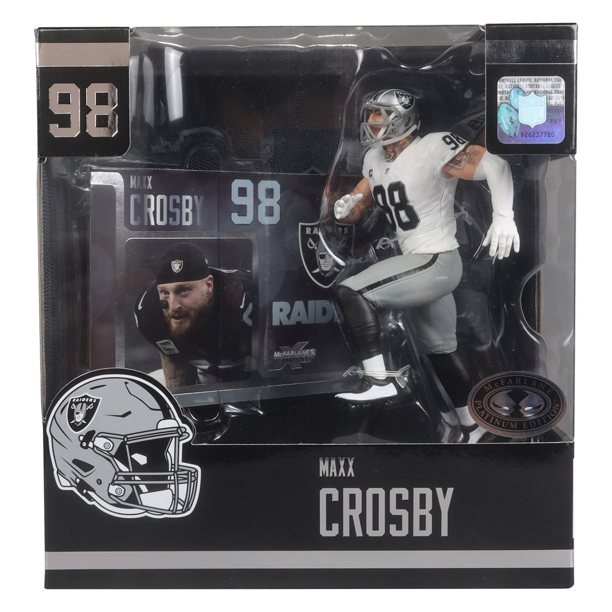 NFL SportsPicks 2024 Wave 2 Las Vegas Raiders Maxx Crosby 7-Inch Scale Posed Figure