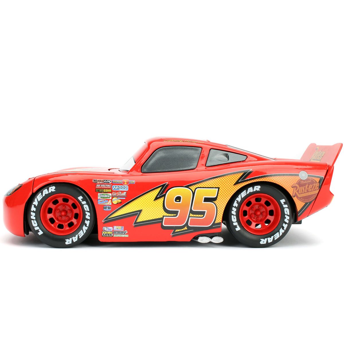 Disney Pixar Cars 3 Lightning McQueen 1:24 Scale Die-Cast Metal Vehicle with Tire Rack