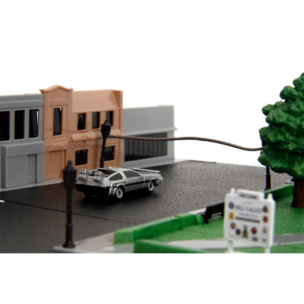 Back to the Future Hill Valley Courthouse Nano Hollywood Rides Nano Scene Diorama with Vehicles