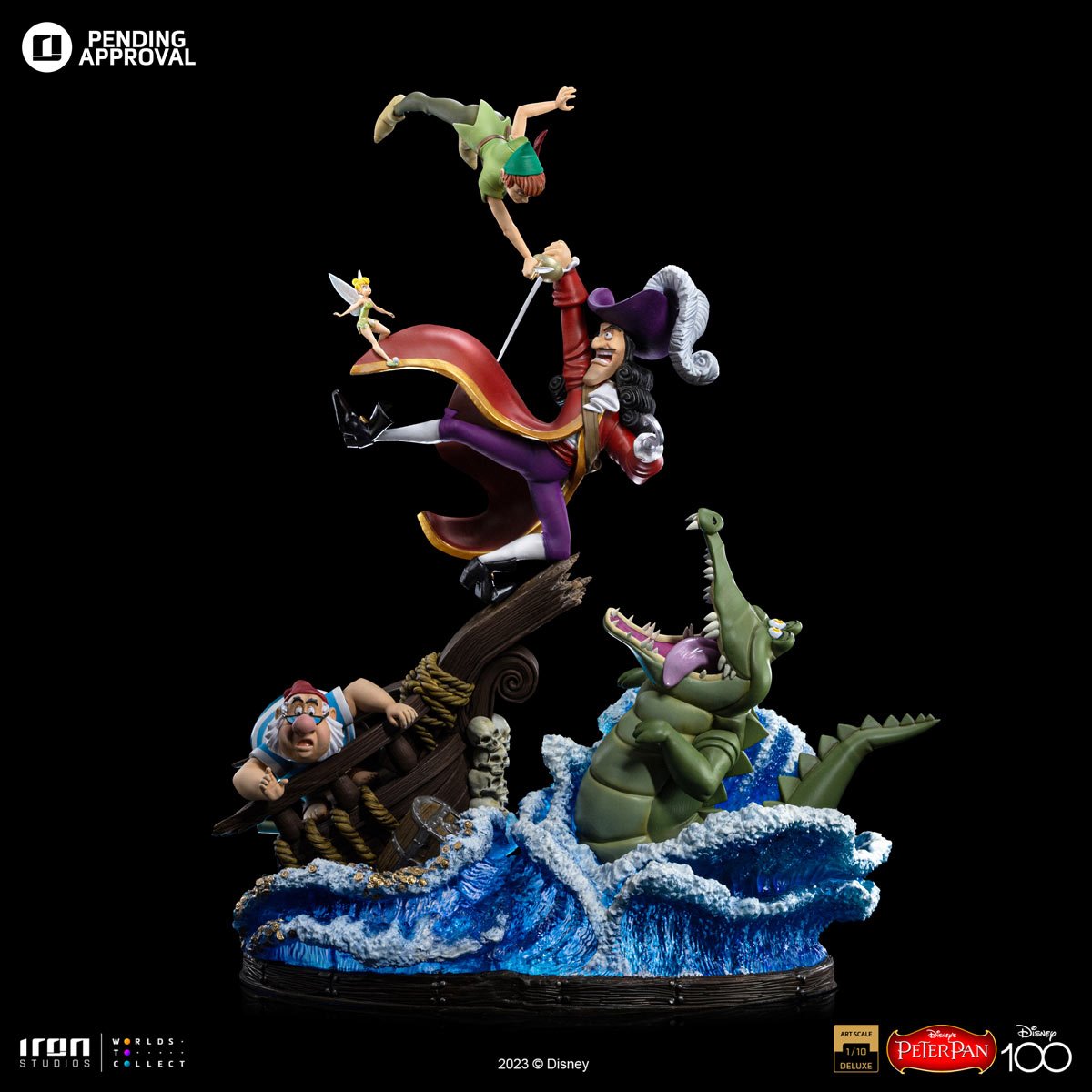 Peter Pan vs Hook Deluxe 1:10 Art Scale Limited Edition Statue