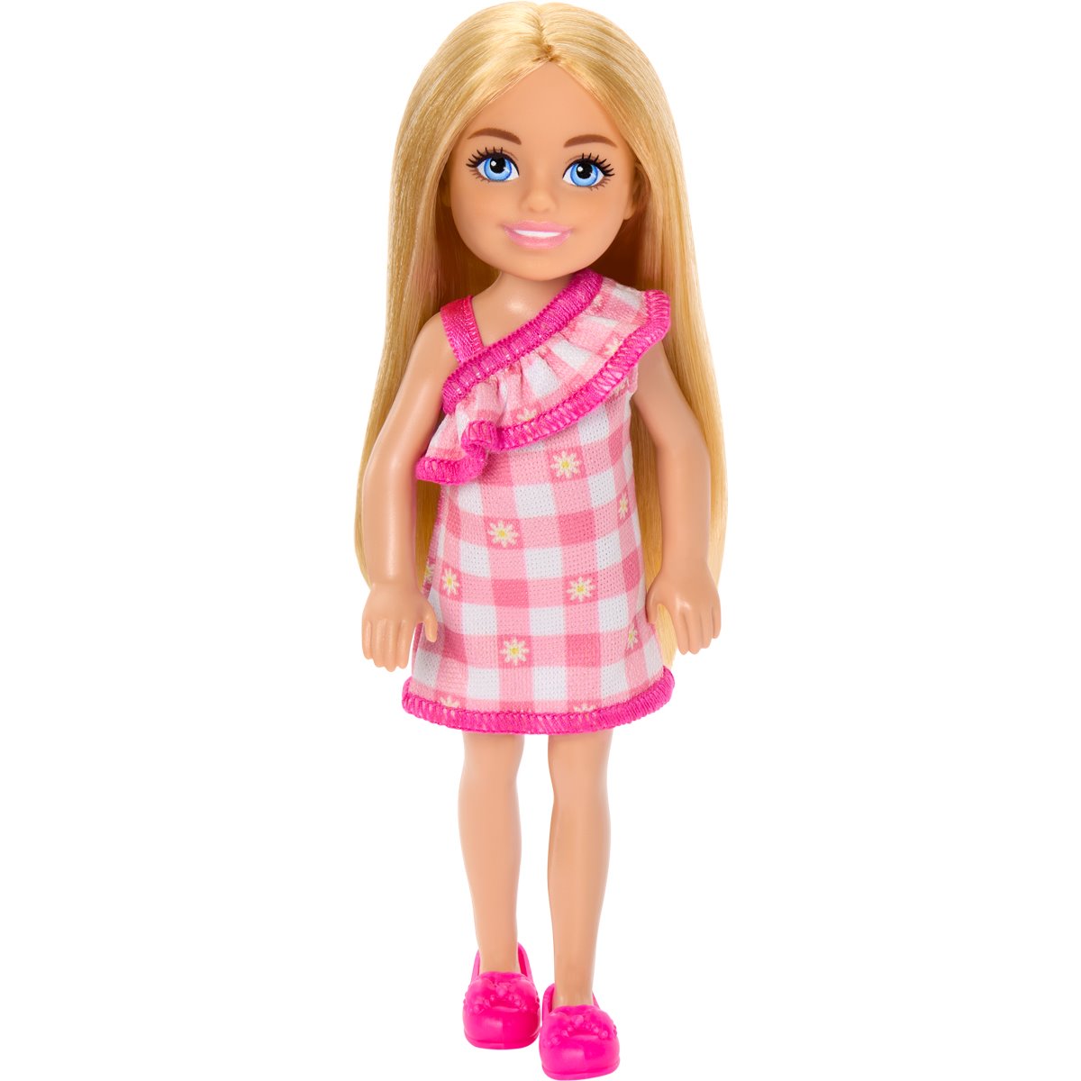 Barbie Chelsea Pink Plaid Dress Doll