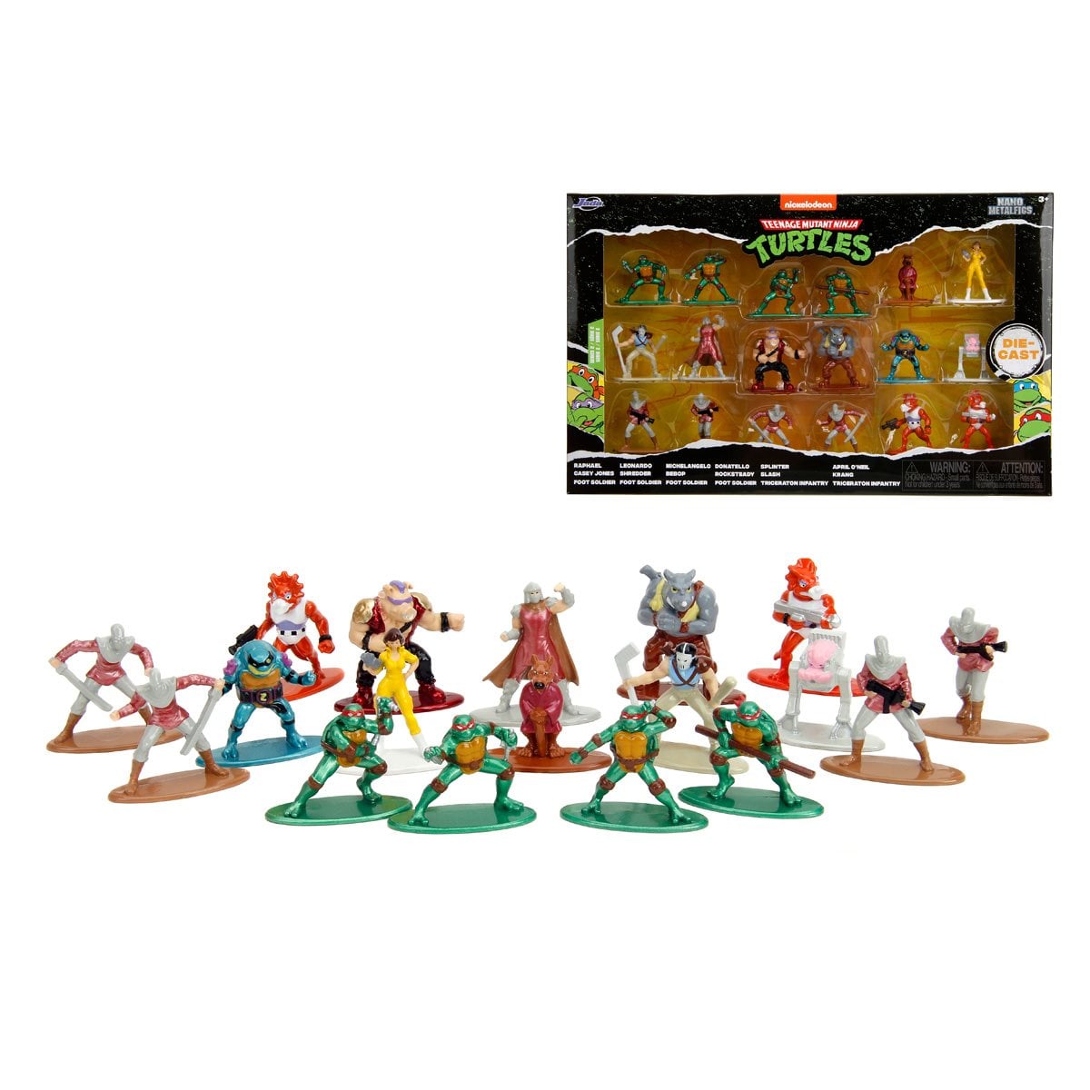 Teenage Mutant Ninja Turtles Nano MetalFigs Die-Cast Metal Mini-Figure Wave 2 18-Pack