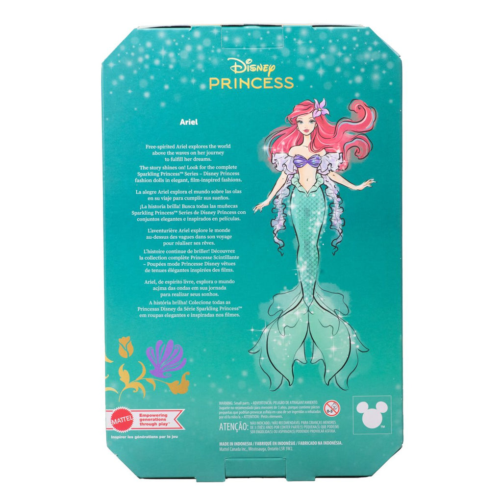 Disney Princess Sparkling Princess Ariel Fashion Doll