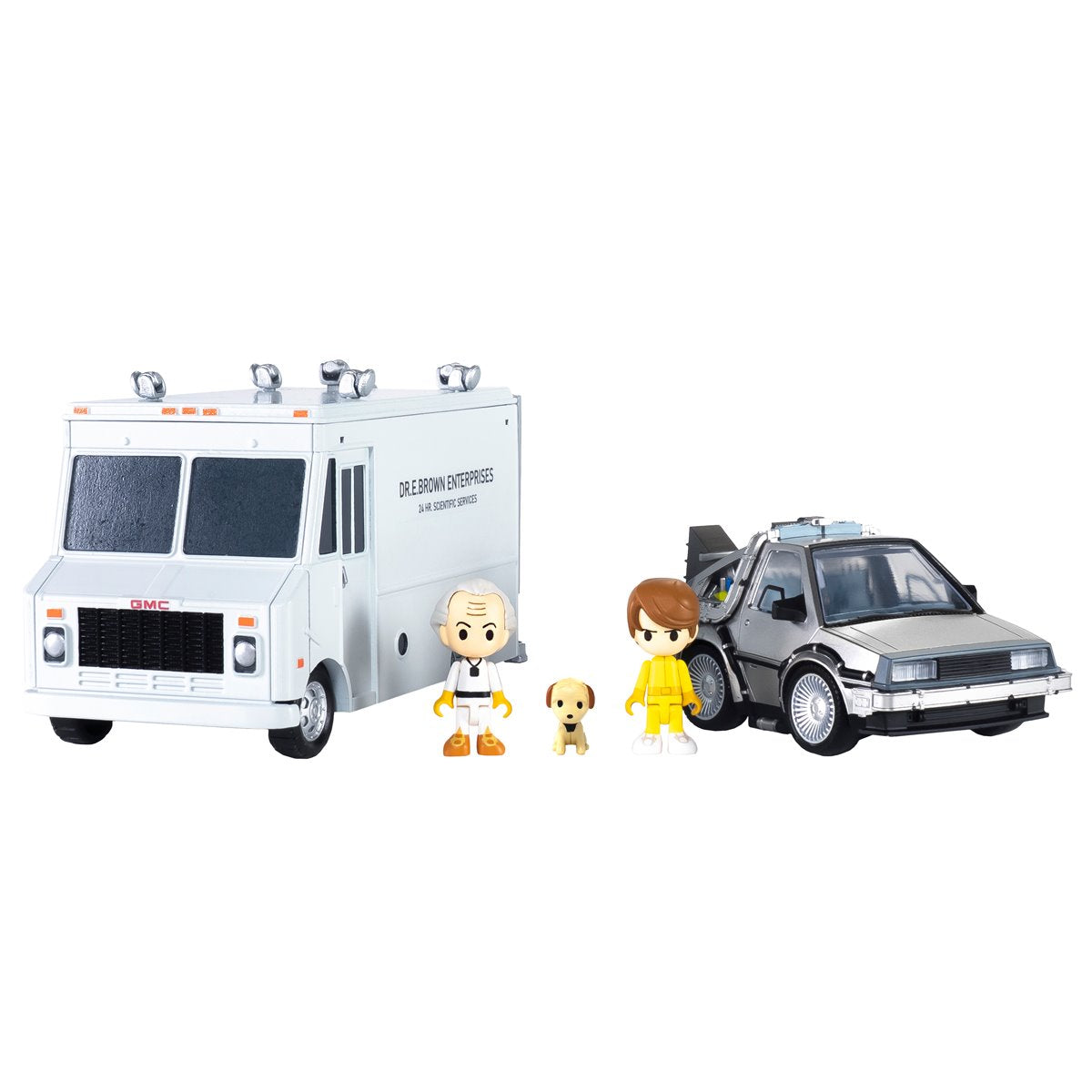 Back to the Future QV-04 Time Machine Deluxe Edition Q Village Model Kit Set