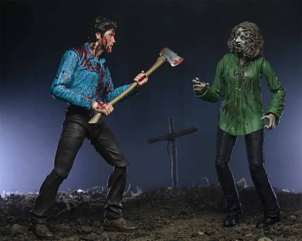 Evil Dead Ultimate Bloody Ash and Cheryl Williams 7-Inch Scale Action Figure 2-Pack