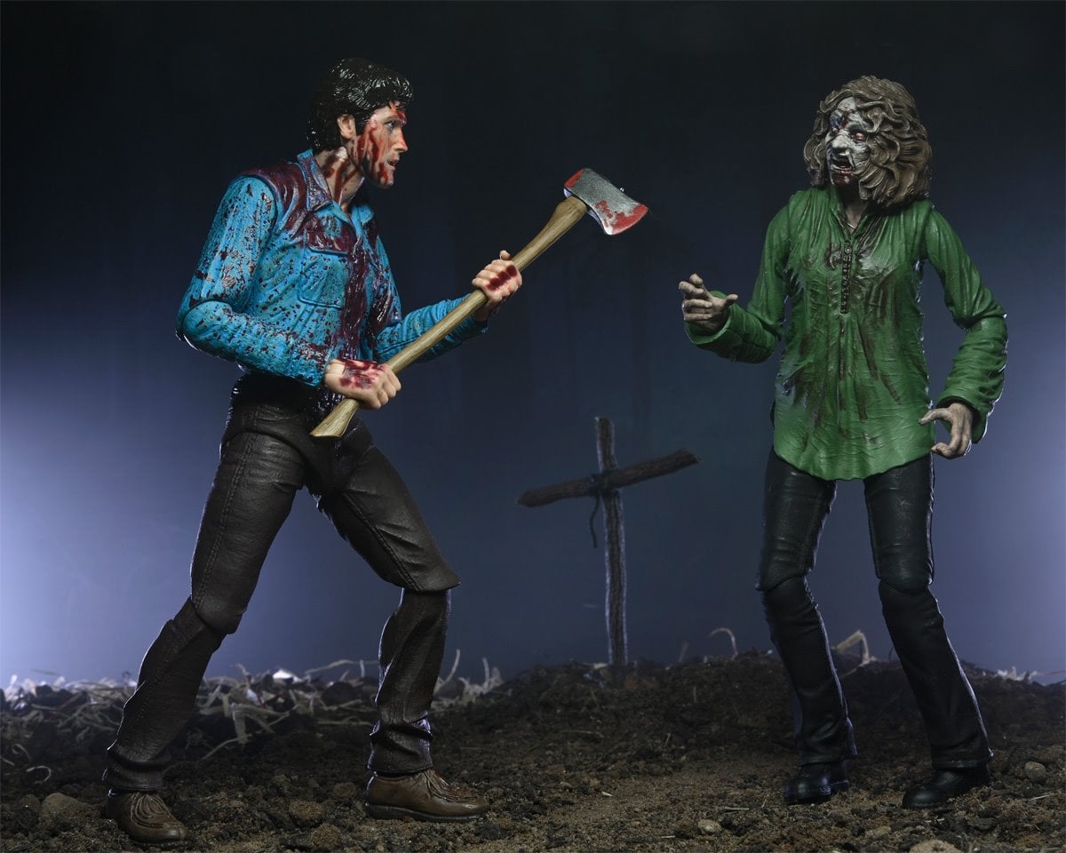 Evil Dead Ultimate Bloody Ash and Cheryl Williams 7-Inch Scale Action Figure 2-Pack