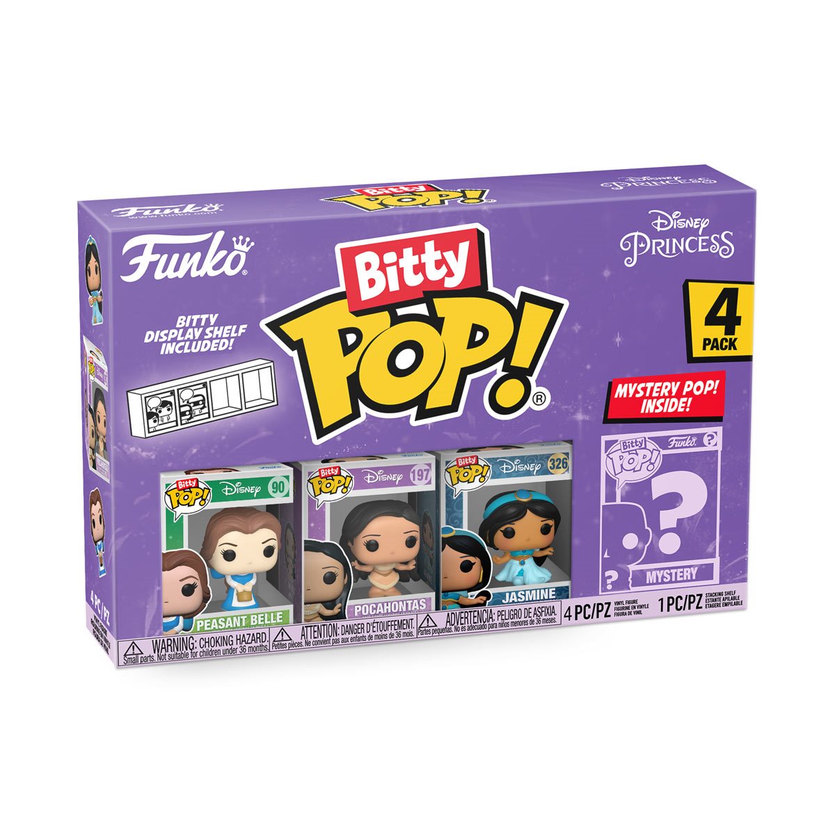 Disney Princesses Belle Funko Bitty Pop! Mini-Figure 4-Pack