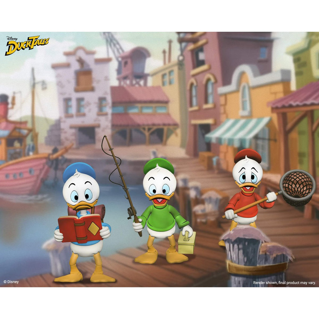 DuckTales Ultimate Huey, Dewey, and Louie 7-Inch Scale Action Figure 3-Pack