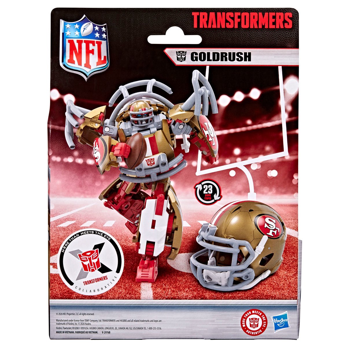 Transformers NFL San Francisco 49ers Goldrush