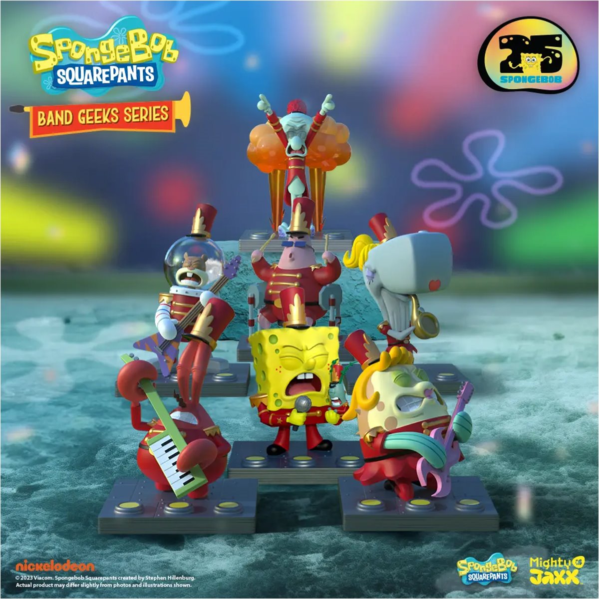 Spongebob Squarepants: Band Geeks Series Mini-Figure Display Tray of 6