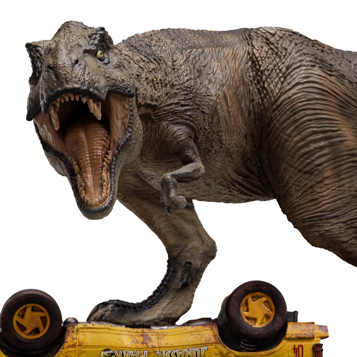 Jurassic Park T-Rex Attack Icons Statue