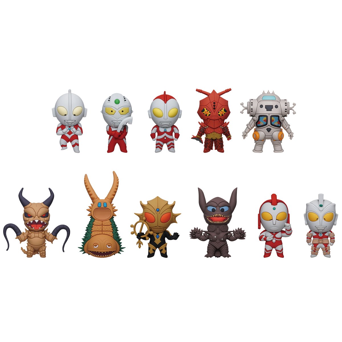 Ultraman 3D Foam Bag Clip Random 6-Pack