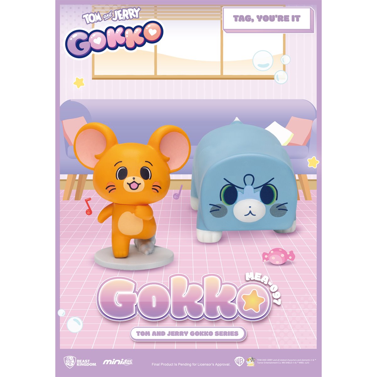 Tom and Jerry Gokko MEA-097 Mini-Figure Blind Box Case of 6