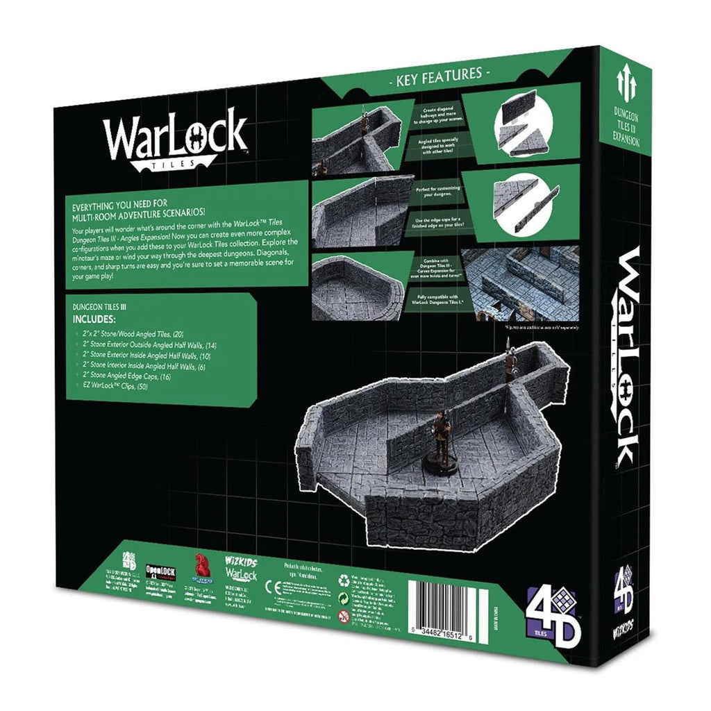 WarLock Tiles Dungeon Tile III Angles Expansion Pack