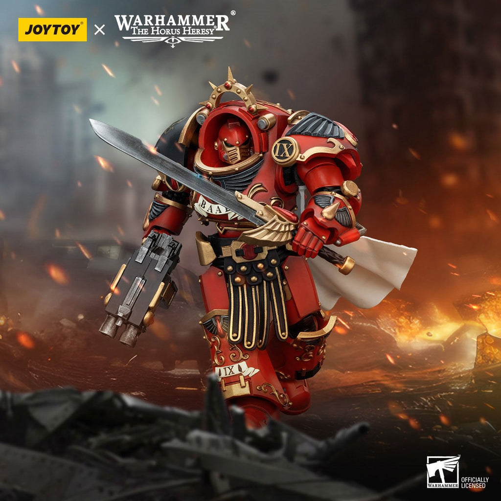 Joy Toy Warhammer Horus Heresy Blood Angels Legion Praetor in Tartaros Terminator Armor 1:18 Scale Action Figure