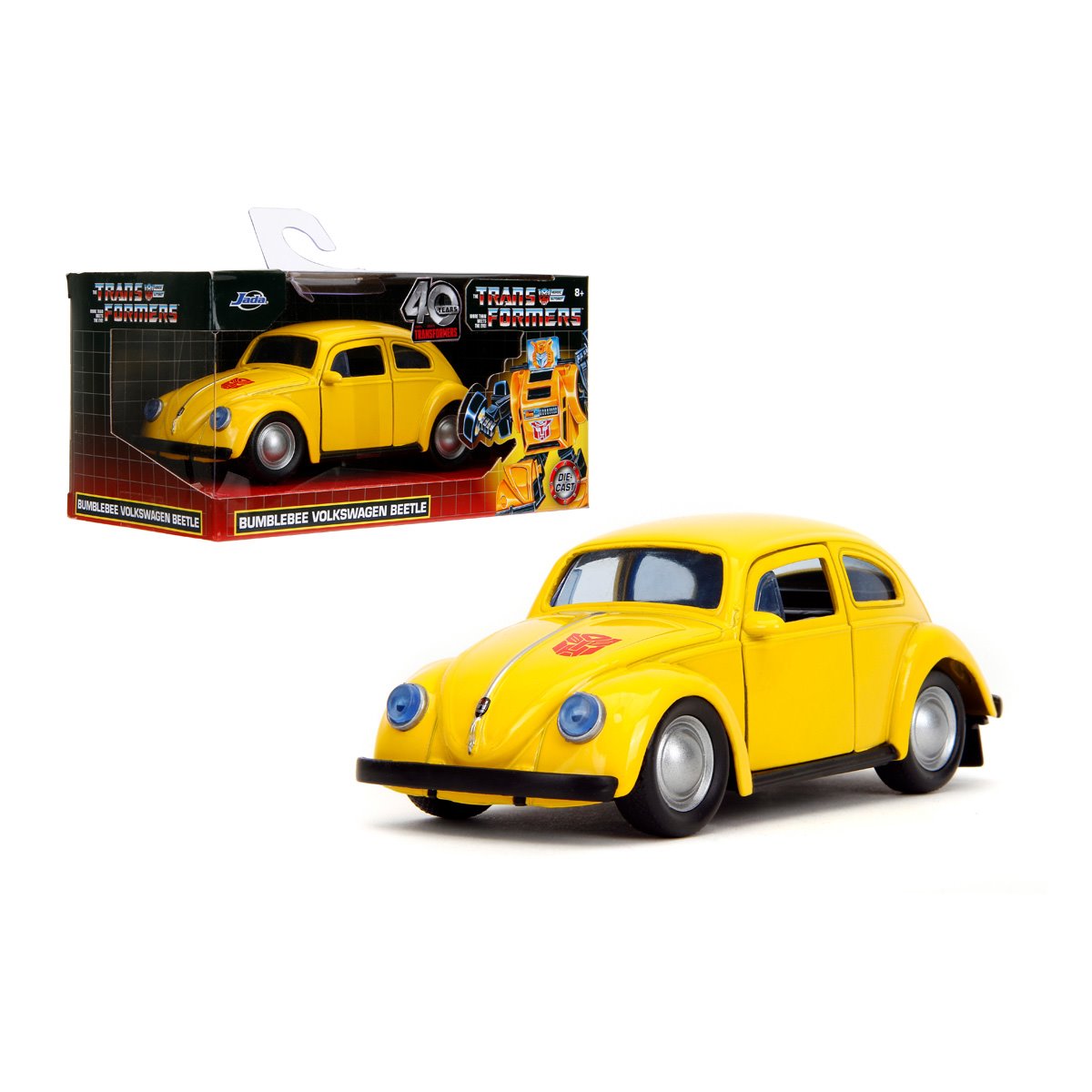 Transformers G1 Bumblebee Volkswagen Beetle 1:32 Scale Die-Cast Metal Vehicle