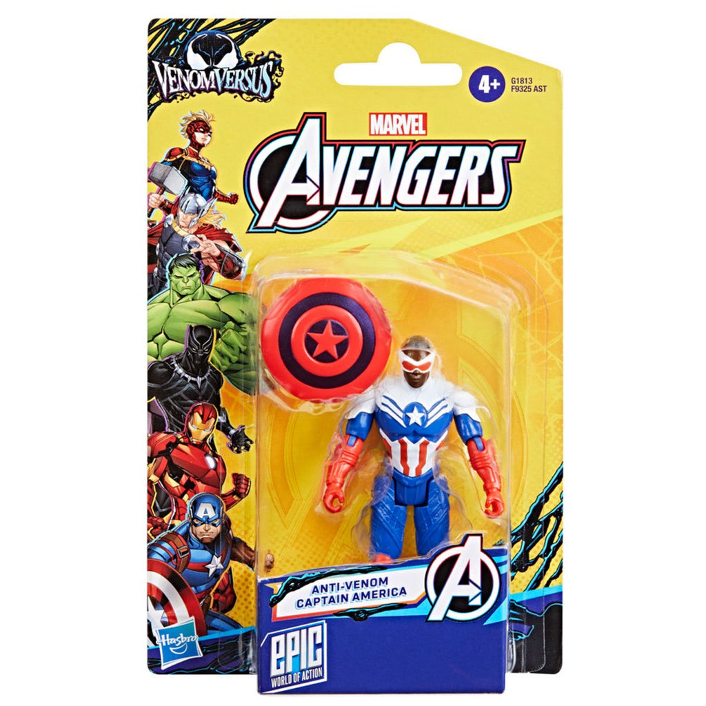 Avengers VenomVersus Epic World of Action Anti-Venom Captain America 4-Inch Action Figure