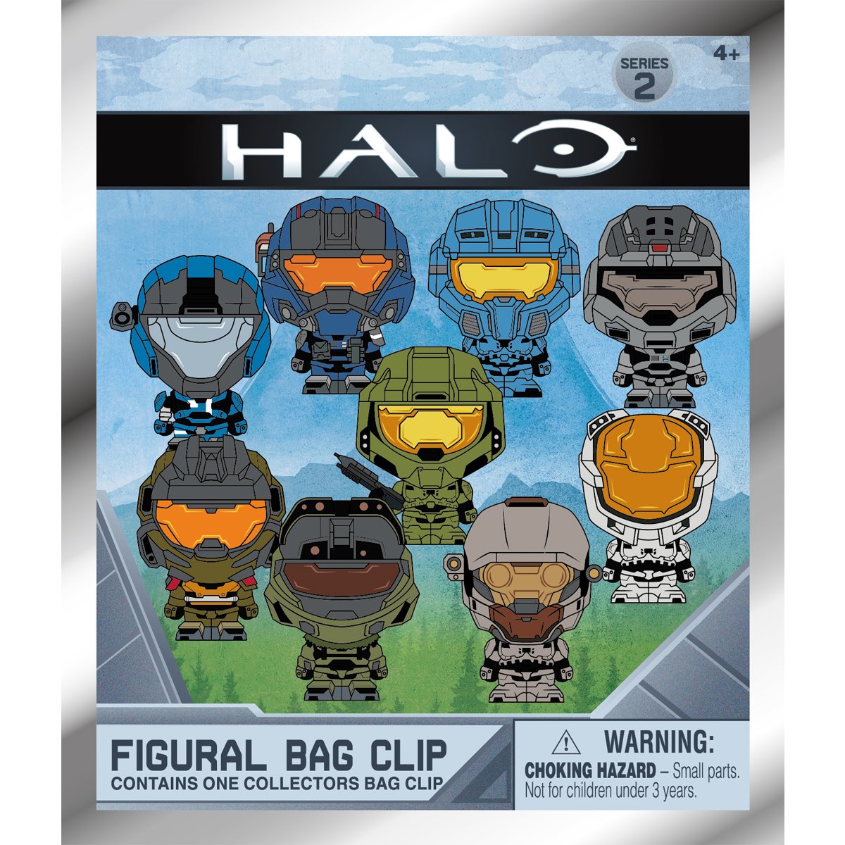Halo Series 2 3D Foam Bag Clip Random 6-Pack