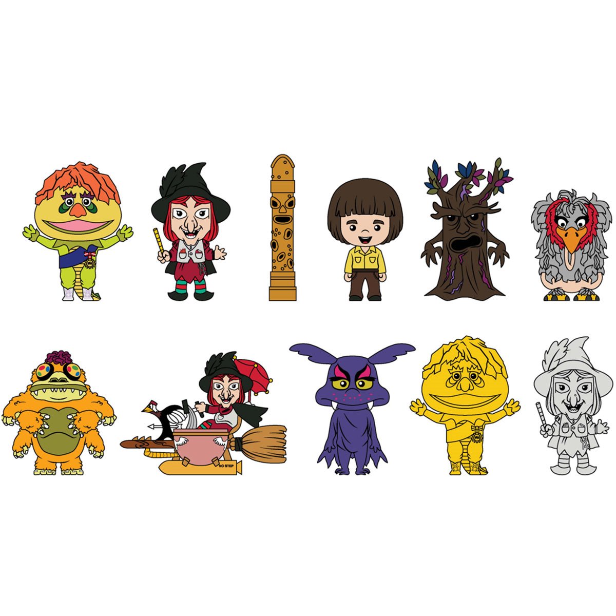 H.R. Pufnstuf 3D Foam Bag Clip Random 6-Pack