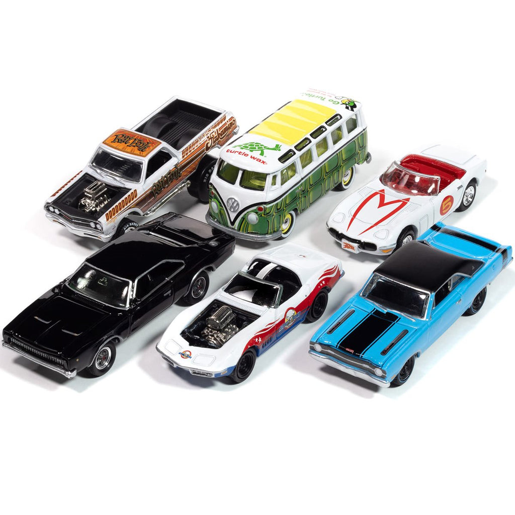 Johnny Lightning Pop Culture 2025 R1 1:64 Scale Die-Cast Metal Vehicle Case of 6
