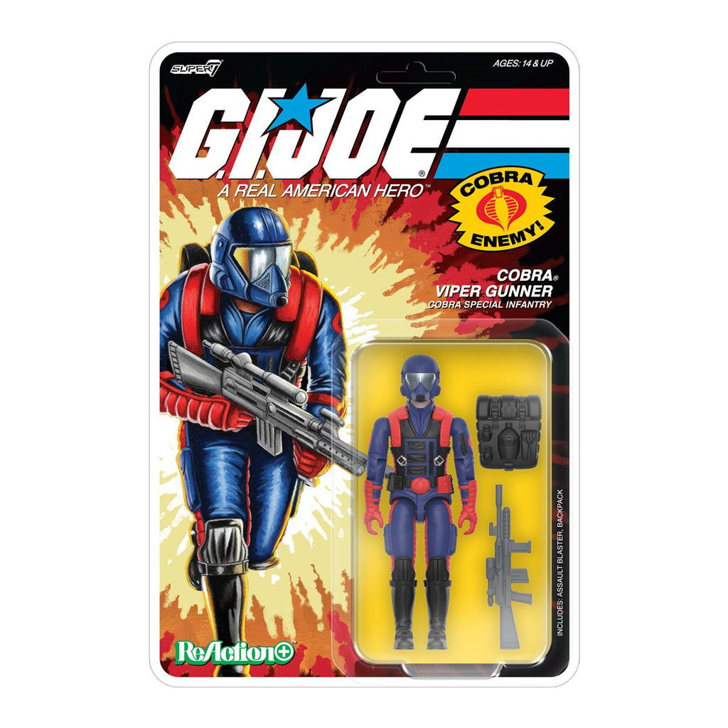 G.I. Joe Cobra Viper Gunner 3 3/4-Inch ReAction+ Figure