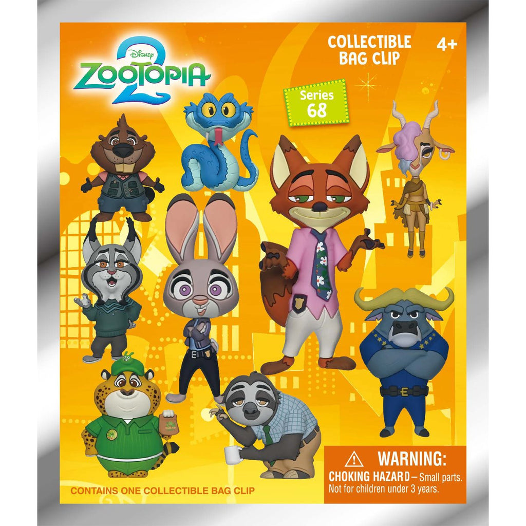 Zootopia 2 3D Foam Bag Clip Random 6-Pack