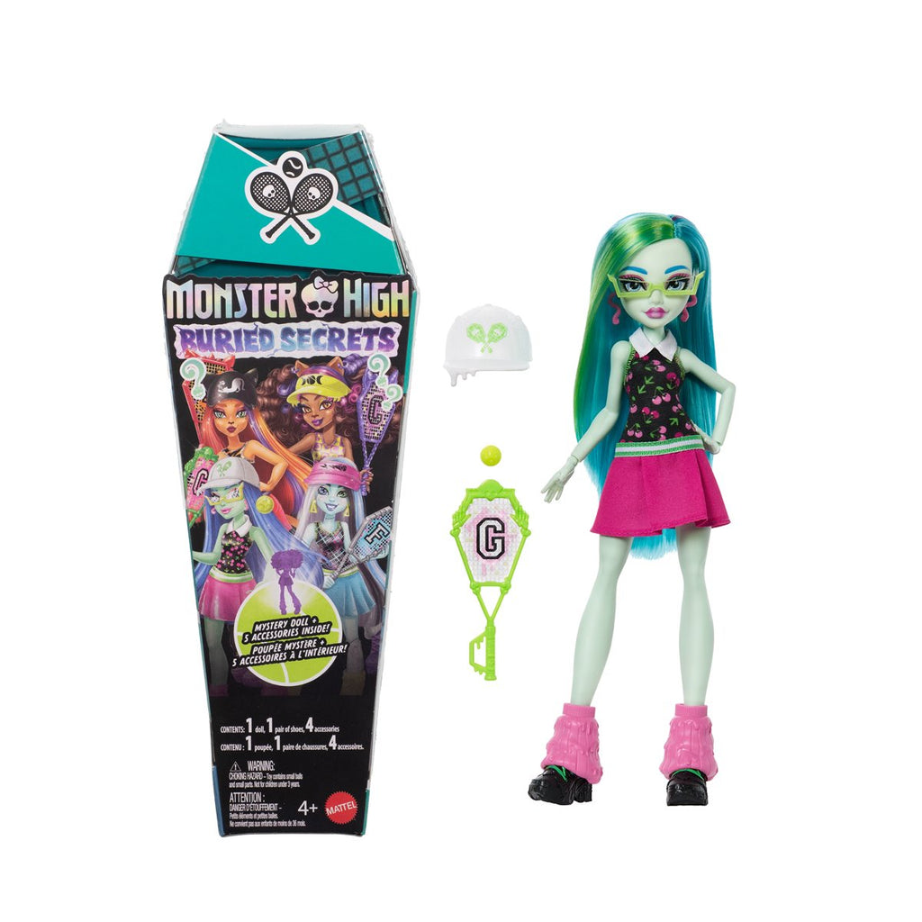 Monster High Buried Secrets Wave 4 Courtside Fang-Out Doll Case of 6
