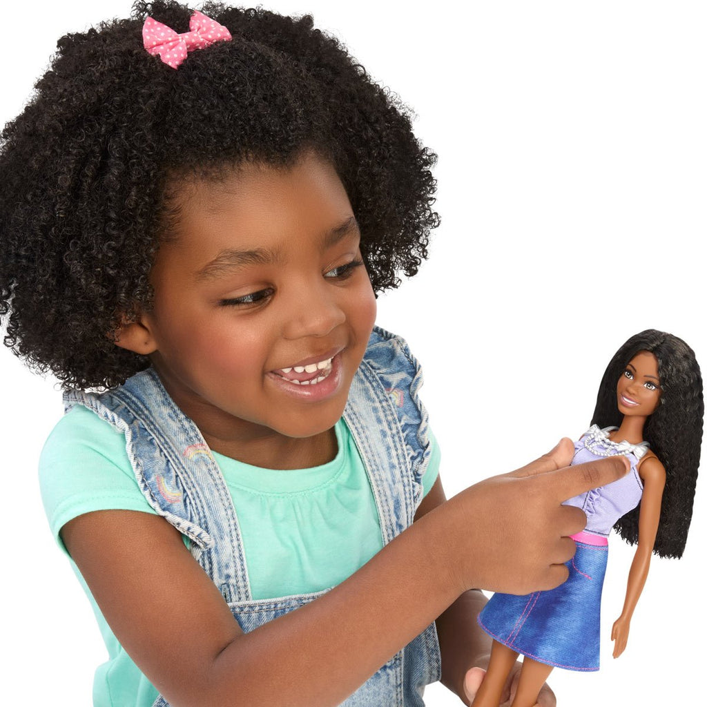 Barbie Easy to Dress Doll & Accessories with Black Hair