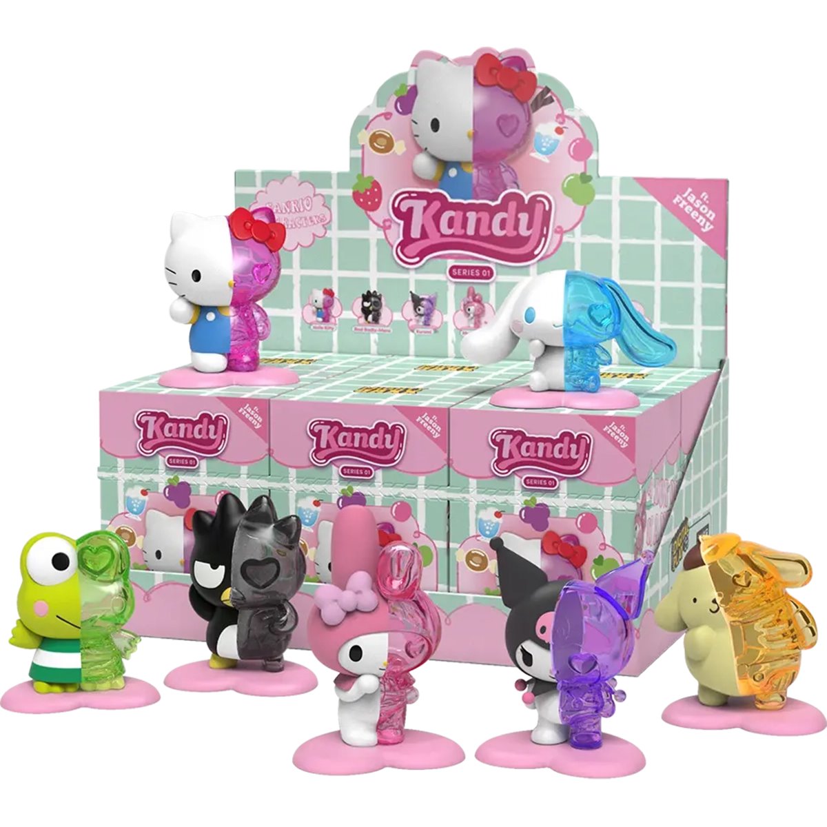 Sanrio x Kandy Series 1 Featuring Freeny Mini-Figure Display Tray of 6