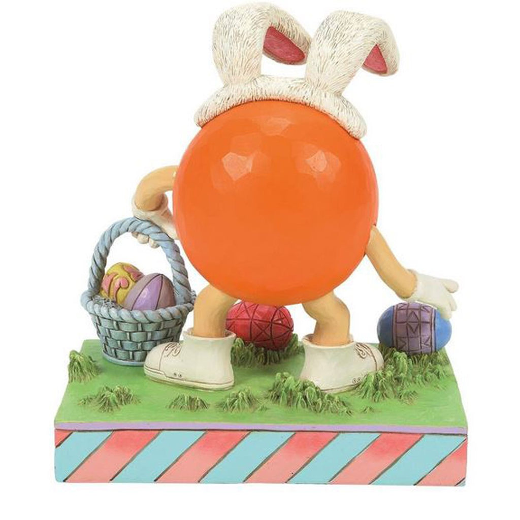 M&M's Orange Character with Basket By Jim Shore Statue